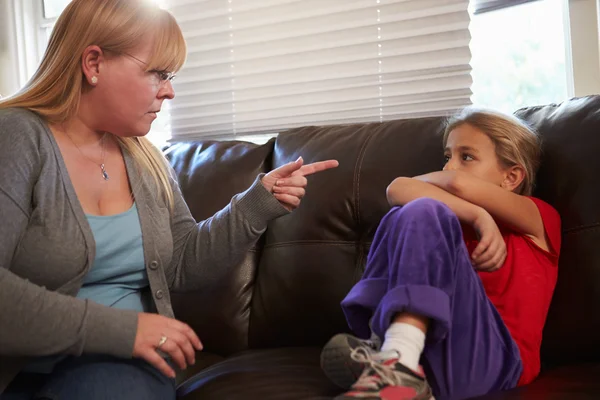 Mother Telling Off Daughter