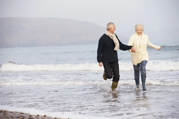 Senior Couple on Winter Beach
