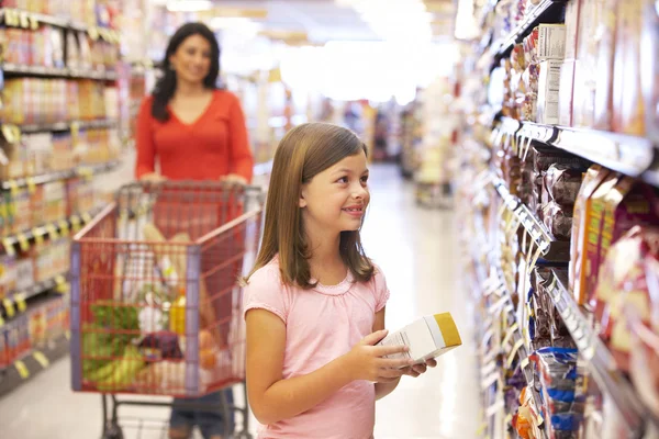 Mother and daughter shopping