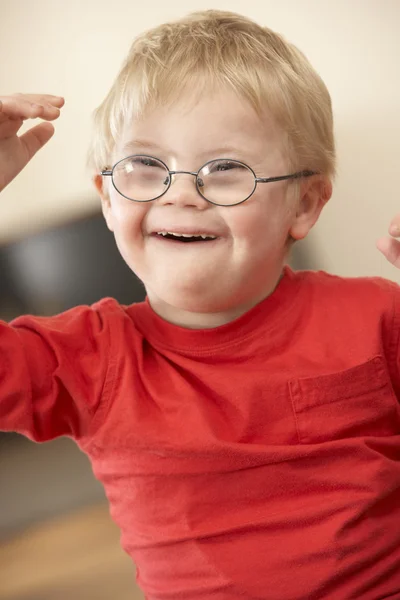 Boy with Downs Syndrome