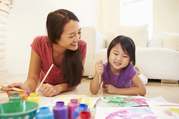 Mother And Daughter  Painting Picture