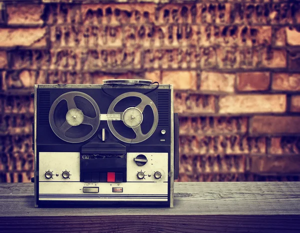 Old reel tape recorder