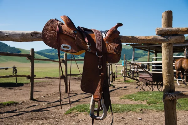 Old western saddle