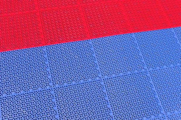 Red and blue plastic texture as background