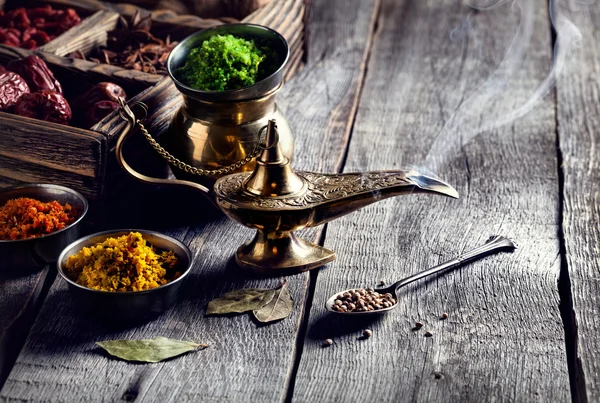 Aladdin Lamp and spices