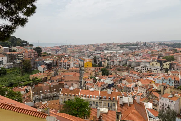 Details and view of european city lisboa