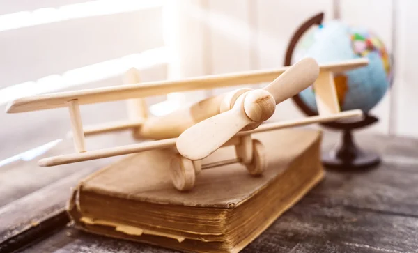 Beautiful handmade wooden toy-plane