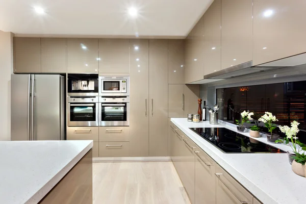 Interior of the modern kitchen in a luxury house