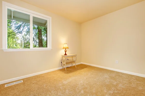 Bright beige empty room interior design .