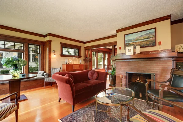 American classic living room interior design
