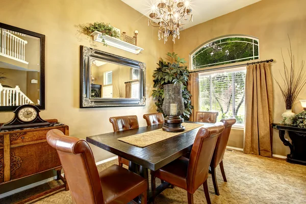 Dining room in luxury american house