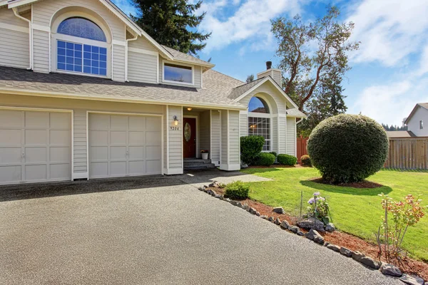 Beautiful house exterior with curb appeal