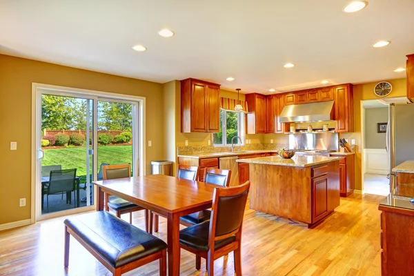 Luxury kitchen room with dining area