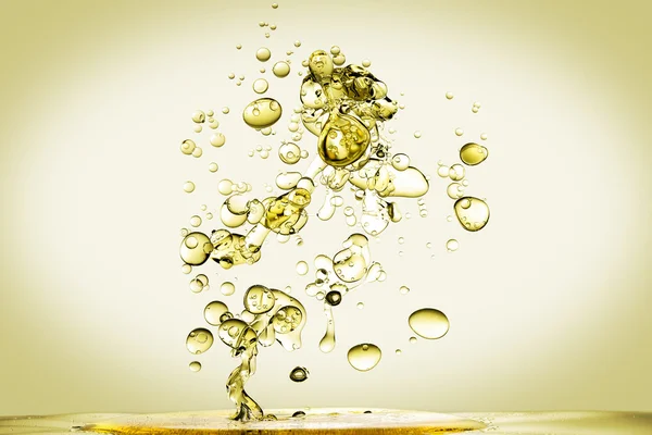 Olive oil in water