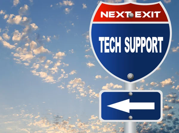 Tech support road sign