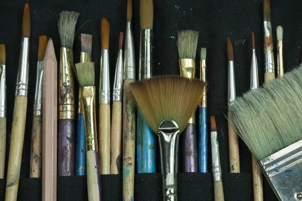 Selection of artist paint brushes