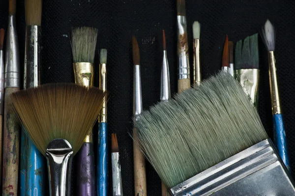 Selection of artist paint brushes