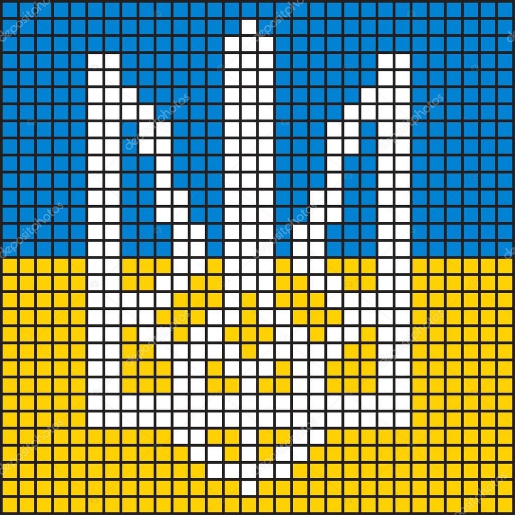 схема з бісеру герб україни
