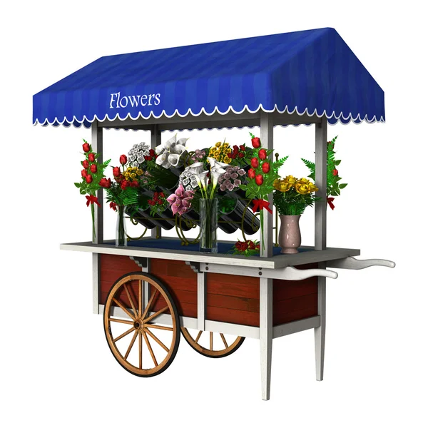 Retro Flower Cart