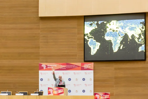 Mark Surman, Executive Director,  Mozilla, delivers a keynote sp