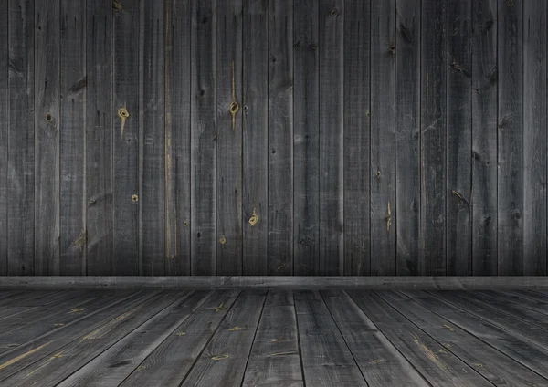 Dark wood wall and floor, background texture