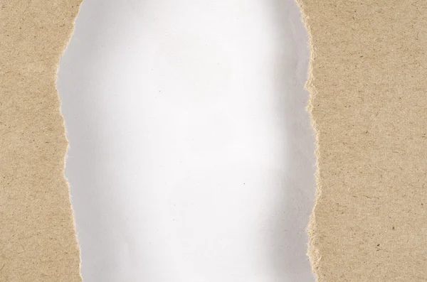 Brown paper on white background