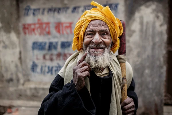 Senior Indian man in Varanasi, India