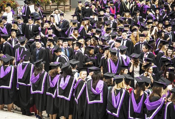 The graduation celebration at Portsmouth University