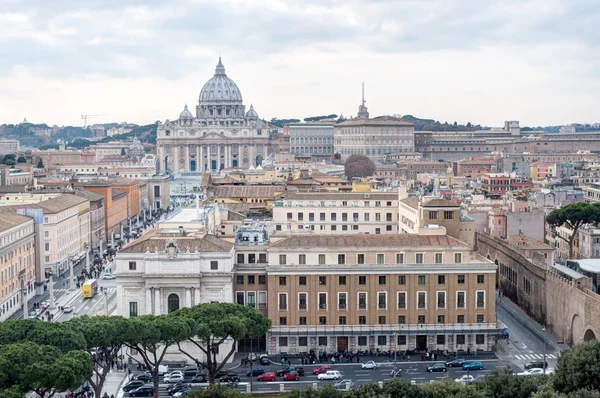 View of the St Peter\'s Basilica and Vatican city