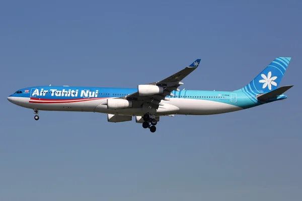 Air Tahiti Nui Airbus A340-300 airplane Los Angeles airport