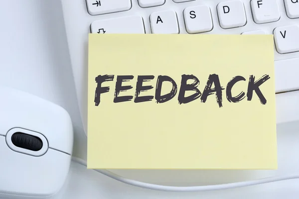 Feedback contact customer service opinion survey business concep