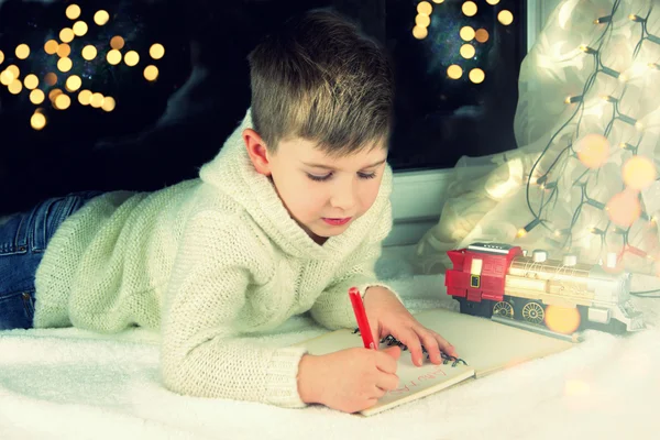 Little Boy Writes Letter To Santa