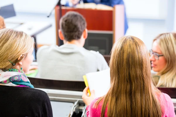 College professor giving lecture for students