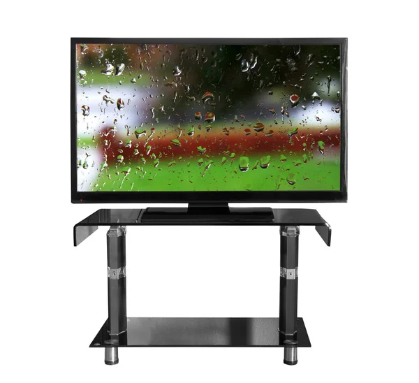 Tv on the stand with picture