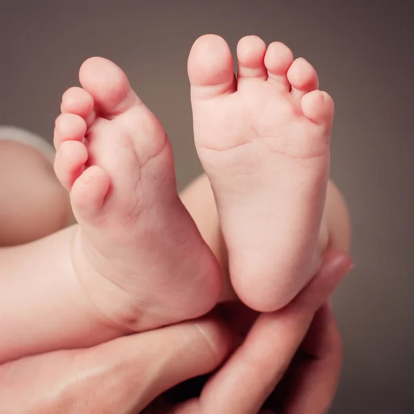 Little baby feet, close-up