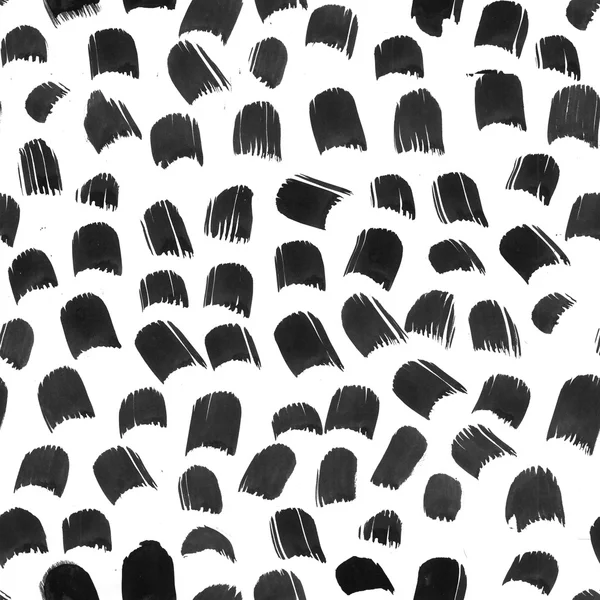 Ink Seamless Pattern. Abstract print with brush strokes. Monochrome hand drawn texture. Artistic tileable background