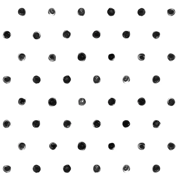 Black and white  Polka Dot Seamless Pattern Paint Stain Abstract Illustration. Shining Brush Stroke Shape For You Project