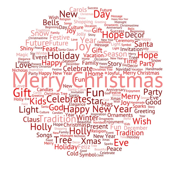 Merry Christmas word cloud