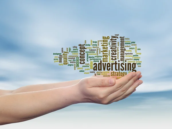 Advertising word cloud