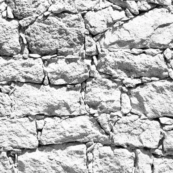 Conceptual white stone wall