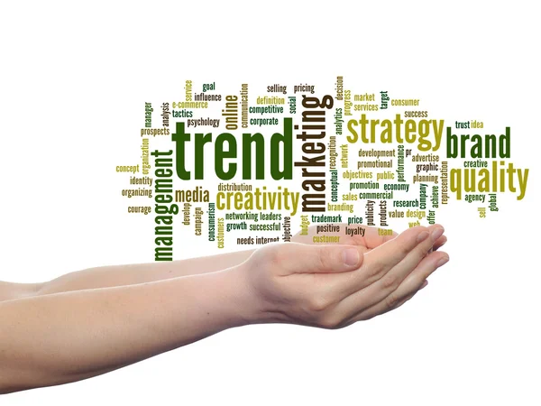 Business trend and marketing word cloud