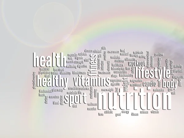 Health abstract word cloud