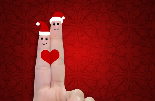 Man and woman fingers in love