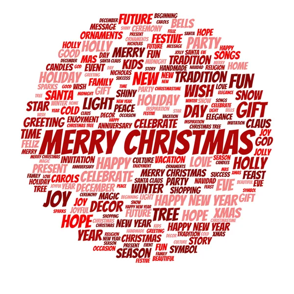 Merry Christmas word cloud