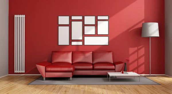 Red Living Room