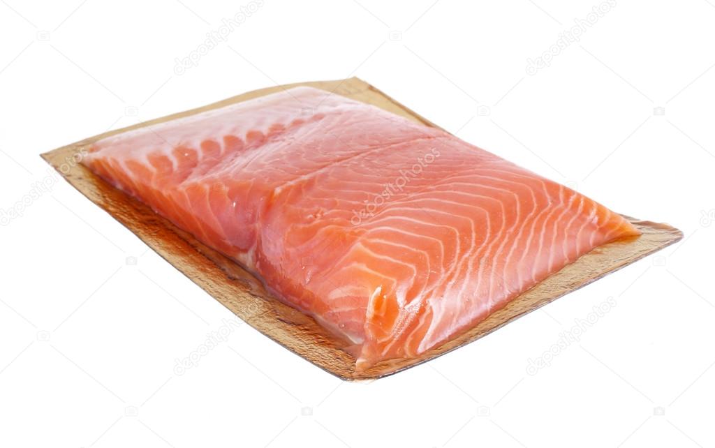 Fillet of red vacuumpacked fish — Stock Photo © igorlitvyak 92705302