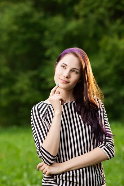 Thoughtful young woman