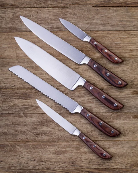 Five kitchen knifes