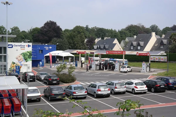 Supermarket and Gas station