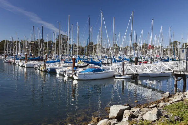 SANTA CRUZ, CALIFORNIA, USA - Sailboat harbor